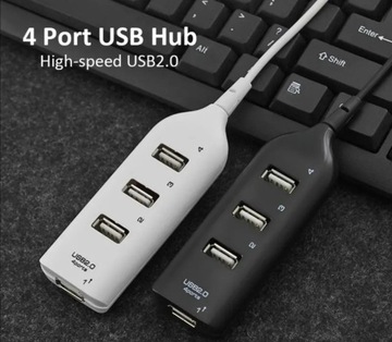 Przenośny adapter 4 porty USB 2.0