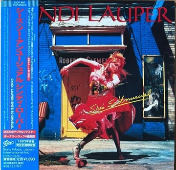 Cyndi Lauper She's so Unusual CD Japan obi