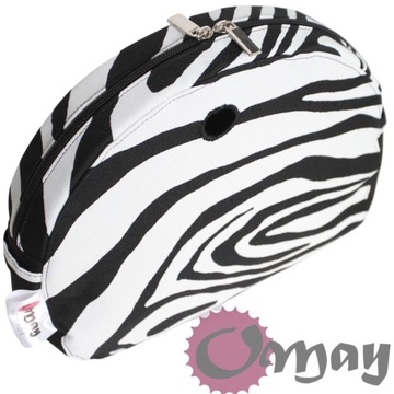 Czarny organizer OBAG MOON LIGHT zebra OMAY 