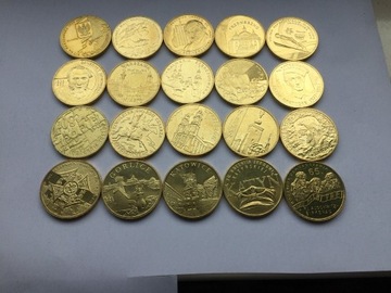 Komplet  monet 2 zł GN z 2010 roku.