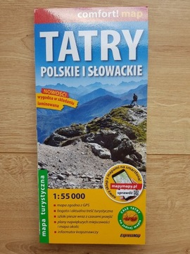 3 x mapa Tatr: polskie, slowackie + mini GRATIS !