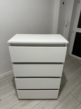 Komoda Biała 4 szuflady Ikea