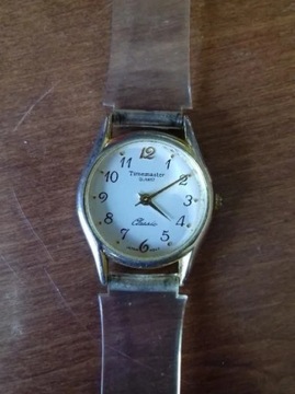 Zegarek damski TIMEMASTER klasyczny pasek lata 90