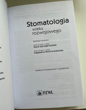 Stomatologia wieku rozwojowego 2017 wydanie IV