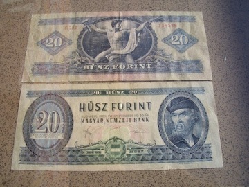 Węgry 20 forintów z 1980