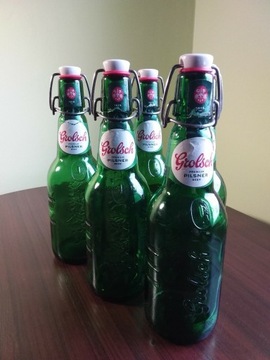 Butelki puste zamknięcie patentowe zielone Grolsch