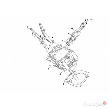 Cylinder CF MOTO 520 550 CFMOTO 520 550 C-FORCE