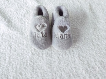 Buciki buty dziecięce mama tata napis nowe 