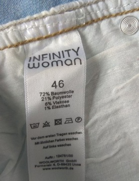 Spodnie INFINITY WOMEN, 72% bawełna, rozmiar 46