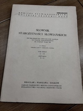 Słownik starożytności słowiańskich tom 3 L-O N -O