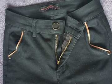 Spodnie czarne materiałowe 36 S