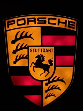 Porsche logo ramka lampka