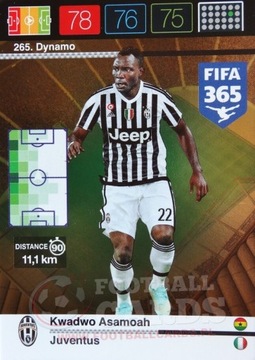 karty PANINI FIFA365 2016 DYNAMO Asamoah 265