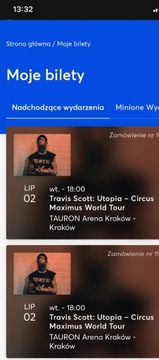Bilet - Travis Scott -Kraków- 02.07. (sektor C24)