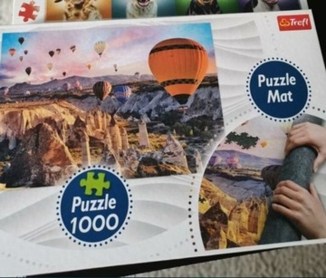 Puzzle + MATA Trefl 1000 wzór balony kanion 