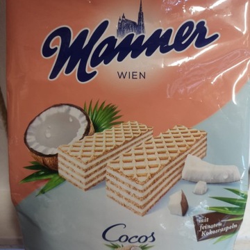 Wafle Manner Cocos Kokosowe Kokos z Austrii 400g