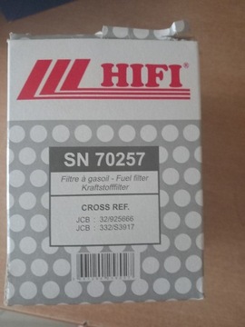 Filtr paliwa HIFI 70257,  do JCB i Miller