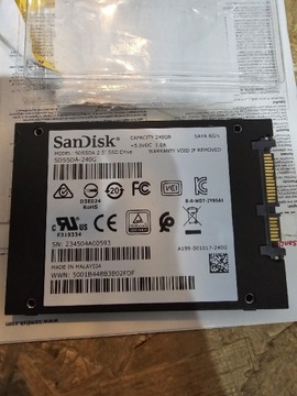 Dysk SSD SanDisk Plus 240GB 2.5" SATA III