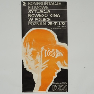 Plakat PRL Konfrontacje filmowe Poznań 72