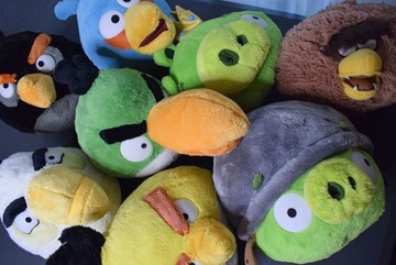 Zestaw 8 dużych pluszaków Angry Birds
