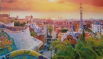 Puzzle Trefl 1500 el Park Guell Barcelona - Seria Pamiętnik Podróżnika