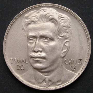 Brazylia 400 reis 1937 - Oswaldo Cruz - stan 1/2