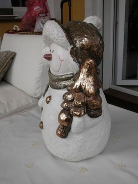 ceramiczna figurka figura święta bałwan