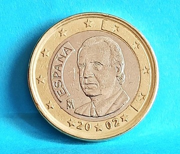 1 euro obiegowe 2002 r. Hiszpania
