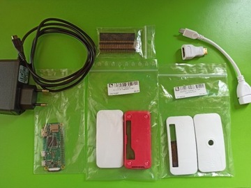 Raspberry Pi Zero W akcesoria + płytka