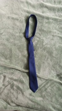 Krawat Niebieski Kropkowany 7 cm