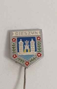 Stara przypinka PRL Cieszyn