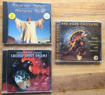 3x CD NATIVE ETHNO AMERICAN. Indiańskie pieśni.  