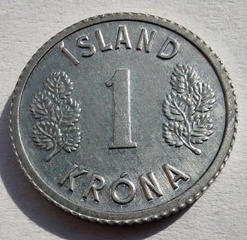 ISLANDIA 1 Korona 1980 okołoMENNICZA