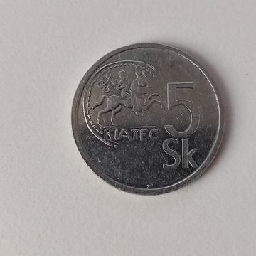 5 koron Słowacka Republika
