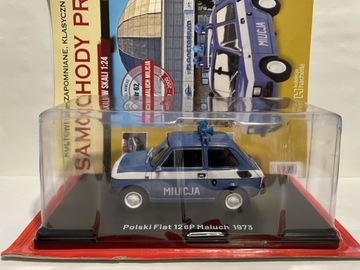 Fiat 126p Milicja 1:24 Samochody PRL Hachette