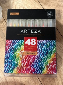 Arteza Real Brush Pens mazaki akwarele wodne 48