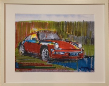 grafika porsche 964