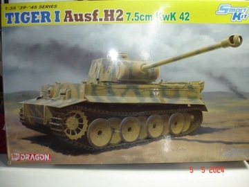 TIGER I Ausf. H2 7,5cm KwK 42 Heavy  1/35 DRAGON
