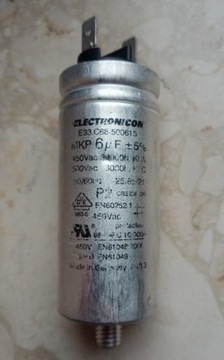 Kondensator rozruchowy 6,0 mF; 450Vac Electronicon