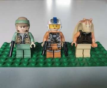 LEGO Star Wars Trooper, Gunner Paige, Jar Jar 