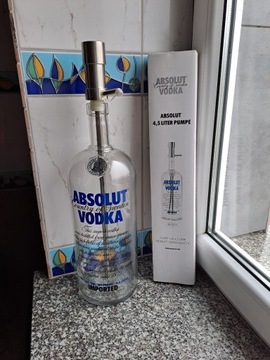 Absolut 4,5 litra pusta / kolekcjonerska + pompka