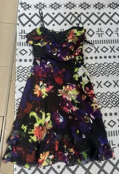 Sukienka print floral coast jedwabna 100% jedwab