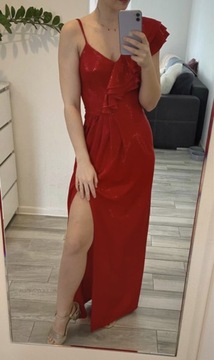 Czerwona suknia na wesele Keyla flamenco 34 XS
