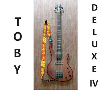Gitara basowa Epiphone Toby Deluxe IV + pokrowiec + dodatki