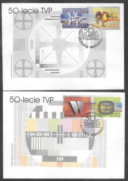 3853-3866,50 lat Telewizji Polskiej