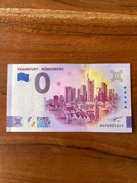 0 Euro Banknot Frankfurt Römerberg