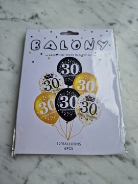 Balony na 30. Urodziny 