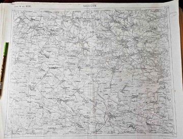 Stara mapa Radziechów 1914 rok