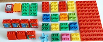 Pojedyncze klocki Lego Duplo 2x2, 2x3, 2x4, 2x1