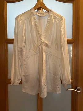 Wizytowa bluzka koszula ciążowa biała S Torelle
